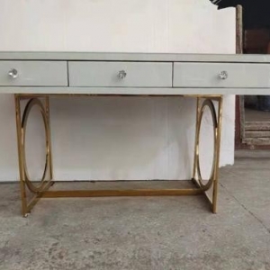 Mirrored console table with drawers
