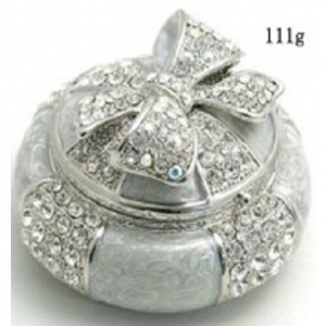 Gift box trinket box with crystals