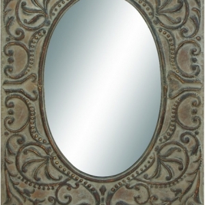 Victorian Antique Rectange Metal Wall mirror