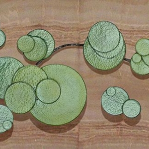 Lotus leaf wall sculpture Art