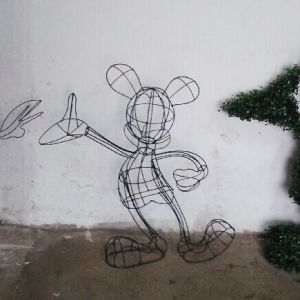 Mickey topiary