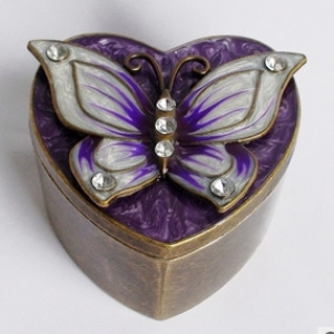 Butterfly jewelry box