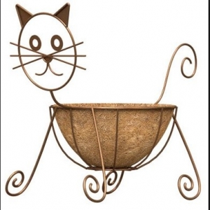 Cute cat planter with Coco liner