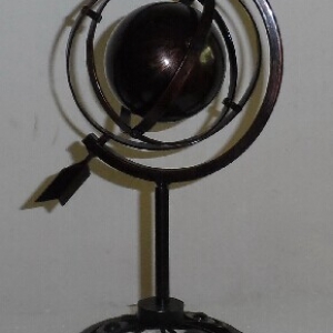 Iron globe decoration