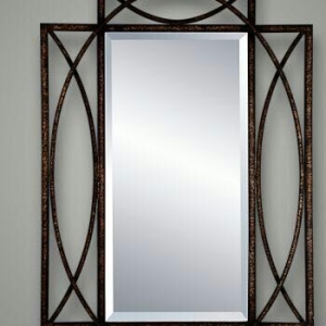 Metal decorative wall mirror