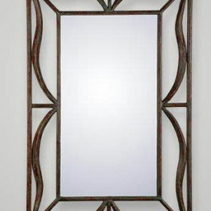 Metal wall mirror